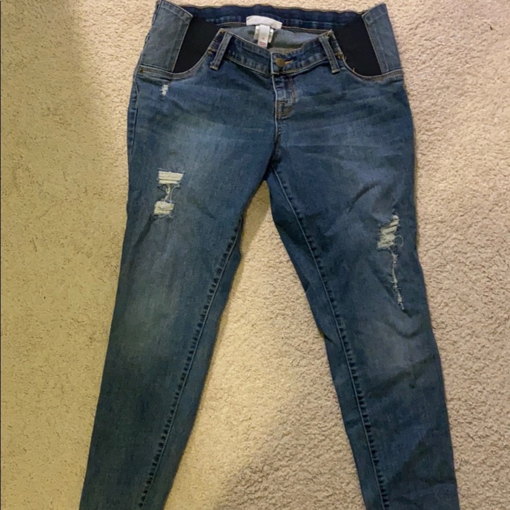 Size 10 target Maternity skinny jeans gently used